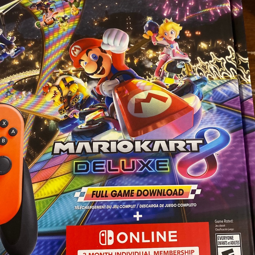 Nintendo Switch V2 Mario Kart 8 Deluxe Bundle with Download Codes - Picture 6 of 6